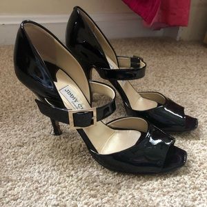 Jimmy Choo Black Patent Leather Heels